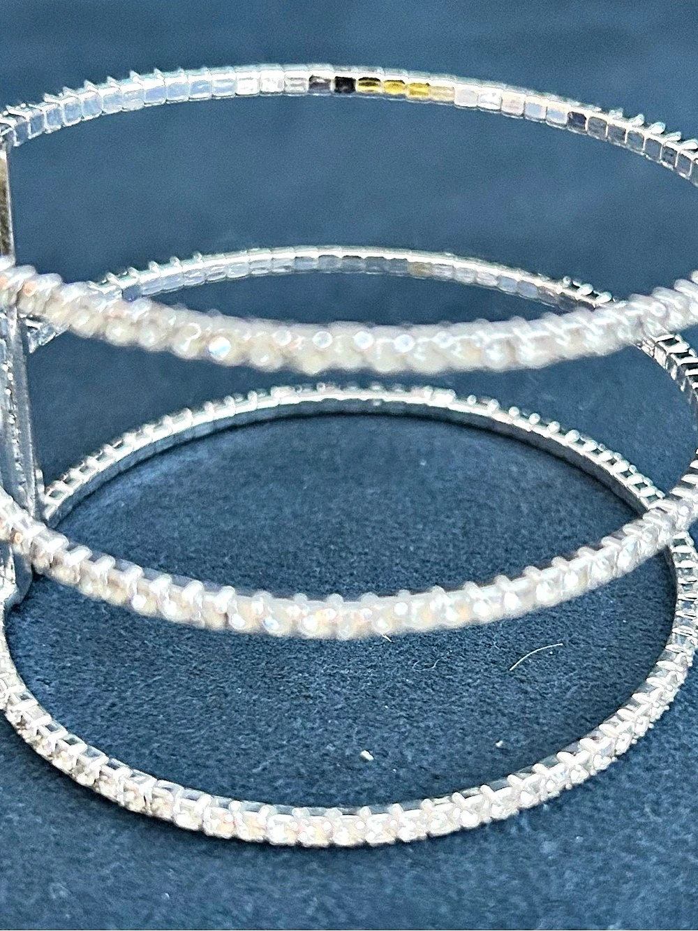 Silver-Tone Link Bracelet Stack Like New